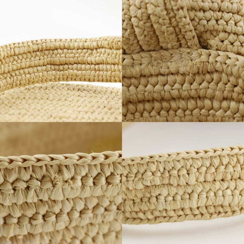 Loewe Bunny Basket Handbag, A223S17X01, Raffia x Calfskin, Made in Madagascar... - Picture 12 of 16